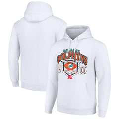 Miami Dolphins Starter 80s Retro Pullover Hoodie White - NFL