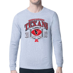 Houston Texans Starter Retro Long Sleeve Graphic T-Shirt Heather Gray - NFL