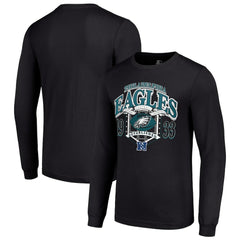 Philadelphia Eagles Starter Retro Long Sleeve Graphic T-Shirt Black - NFL