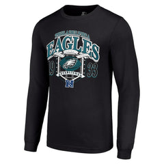 Philadelphia Eagles Starter Retro Long Sleeve Graphic T-Shirt Black - NFL