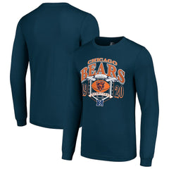 Chicago Bears Starter Retro Long Sleeve Graphic T-Shirt Navy - NFL