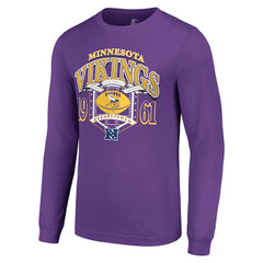 Minnesota Vikings Starter Retro Long Sleeve Graphic T-Shirt Purple - NFL