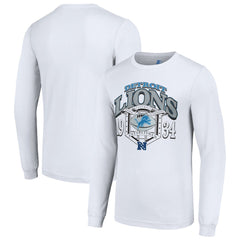Detroit Lions Starter Retro Long Sleeve Graphic T-Shirt White - NFL