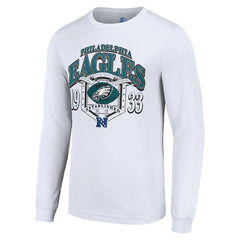 Philadelphia Eagles Starter Retro Long Sleeve Graphic T-Shirt White - NFL