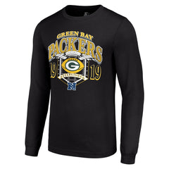 Green Bay Packers Starter Retro Long Sleeve Graphic T-Shirt Black - NFL