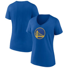 NBA - Golden State Warriors Women's Primary Logo V-Neck T-Shirt - Royal