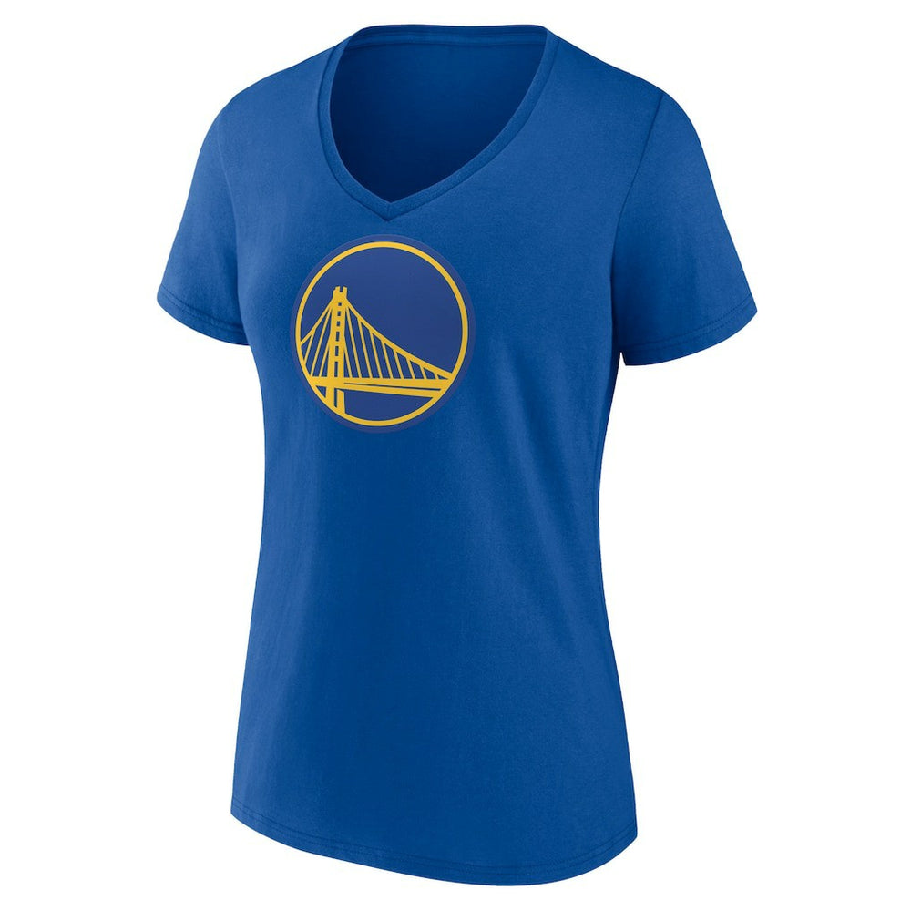 NBA - Golden State Warriors Women's Primary Logo V-Neck T-Shirt - Royal