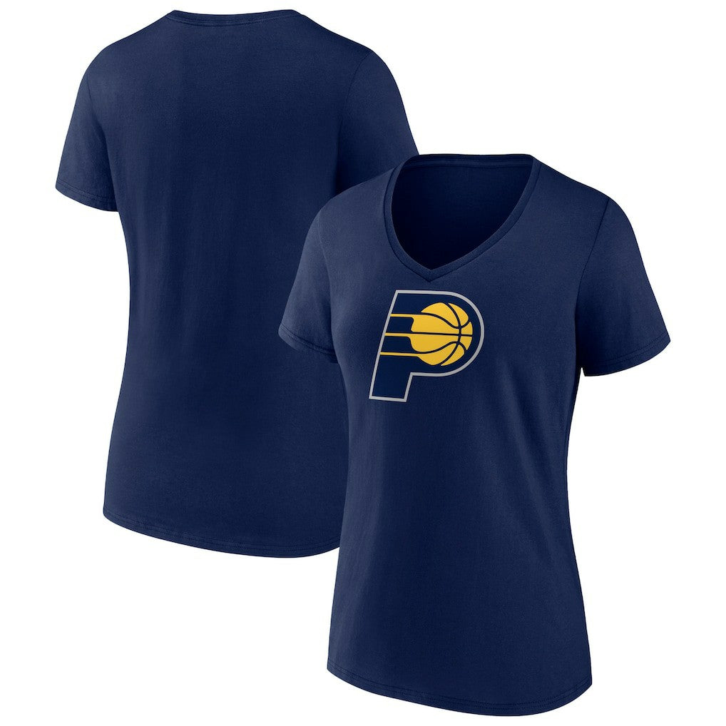 NBA - Indiana Pacers Women's Primary Logo V-Neck T-Shirt - Navy