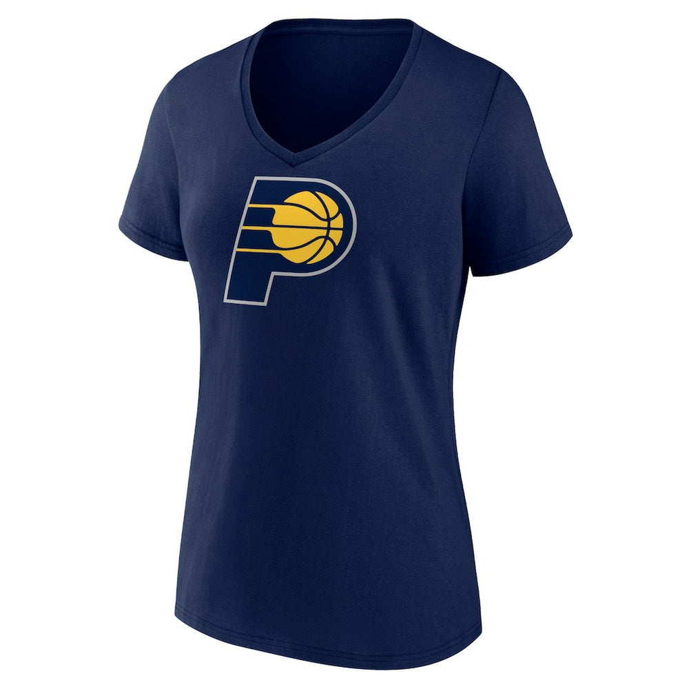 NBA - Indiana Pacers Women's Primary Logo V-Neck T-Shirt - Navy