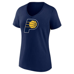 NBA - Indiana Pacers Women's Primary Logo V-Neck T-Shirt - Navy