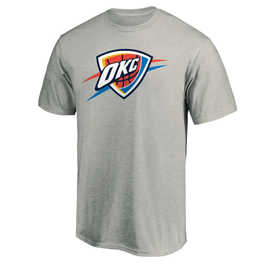 NBA - Oklahoma City Thunder Primary Logo T-Shirt - Heather Gray