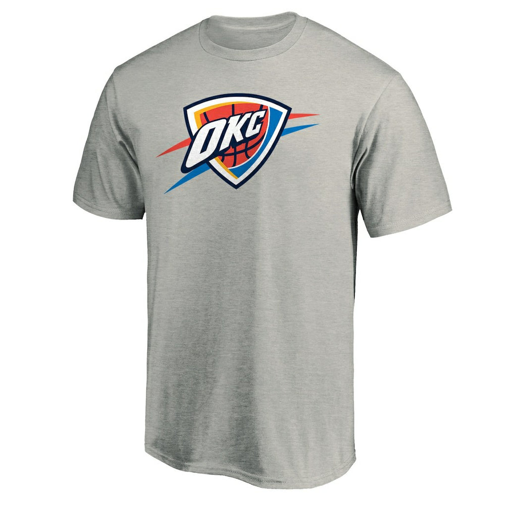 NBA - Oklahoma City Thunder Primary Logo T-Shirt - Heather Gray