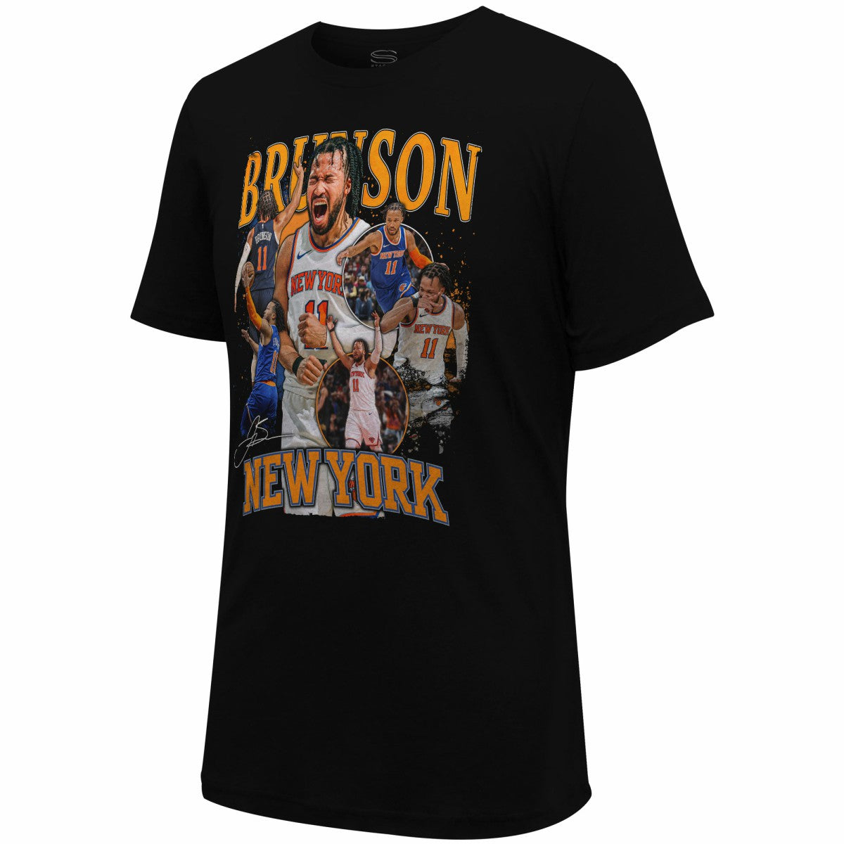 NBA - Jalen Brunson New York Knicks Stadium Essentials Unisex Player Crossroads T-Shirt - Black