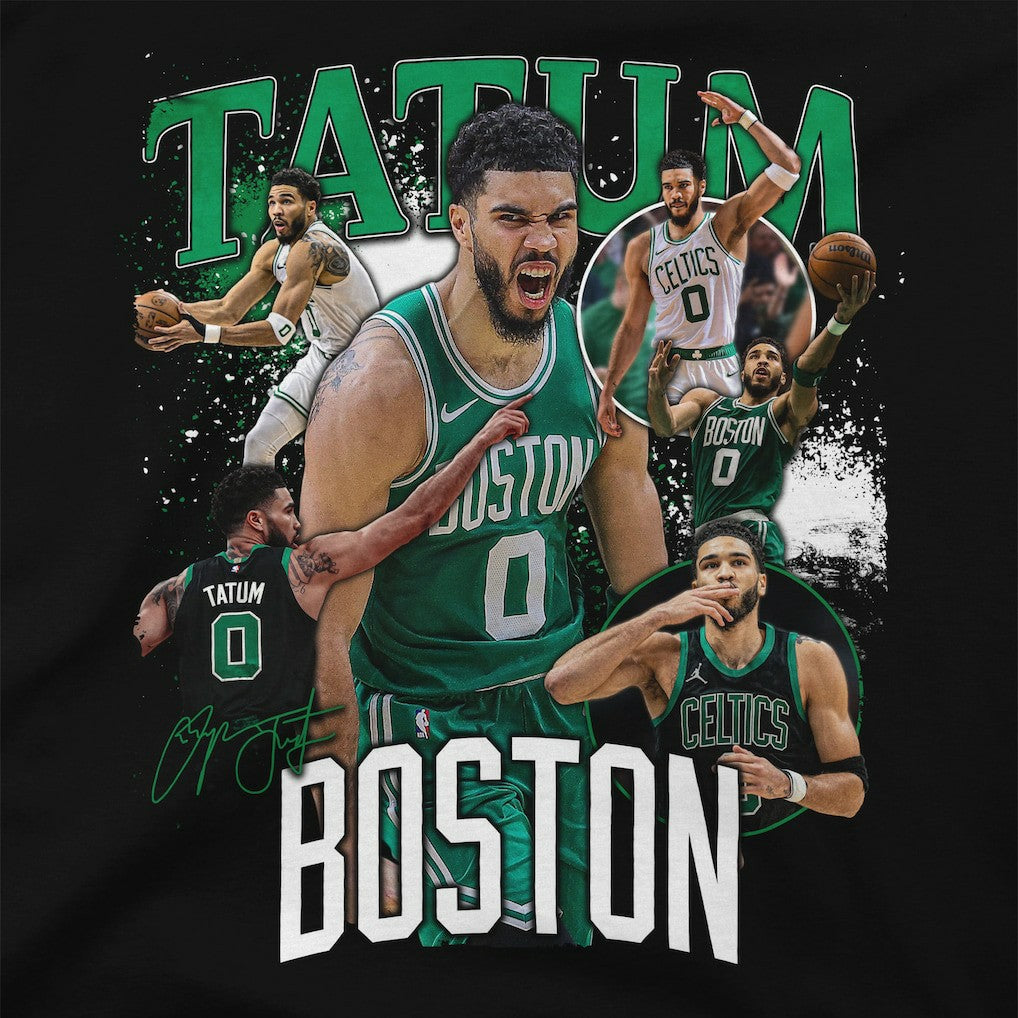 NBA - Jayson Tatum Boston Celtics Stadium Essentials Unisex Player Crossroads T-Shirt - Black