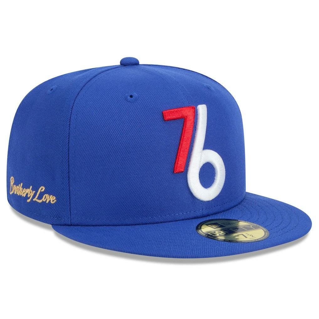 New Era - Philadelphia 76ers 2024/25 City Edition Alternate 59FIFTY Fitted Hat - Royal