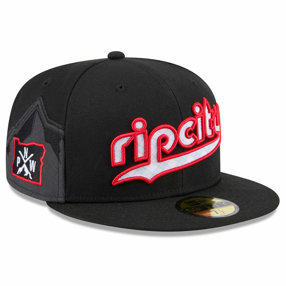New Era - Portland Trail Blazers 2024/25 City Edition 59FIFTY Fitted Hat - Black