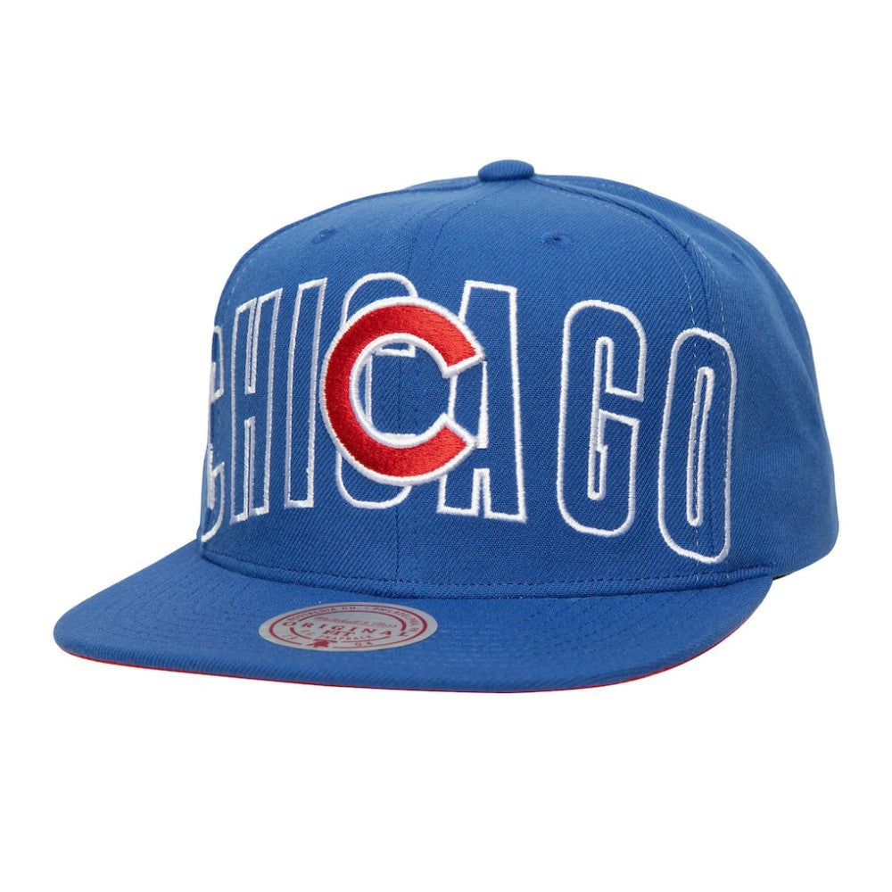 Chicago Cubs Mitchell & Ness Full Frontal Snapback Hat Lifestyle