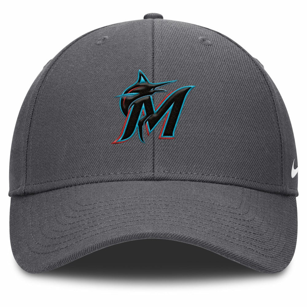 Miami Marlins Nike Club Performance Adjustable Hat discount