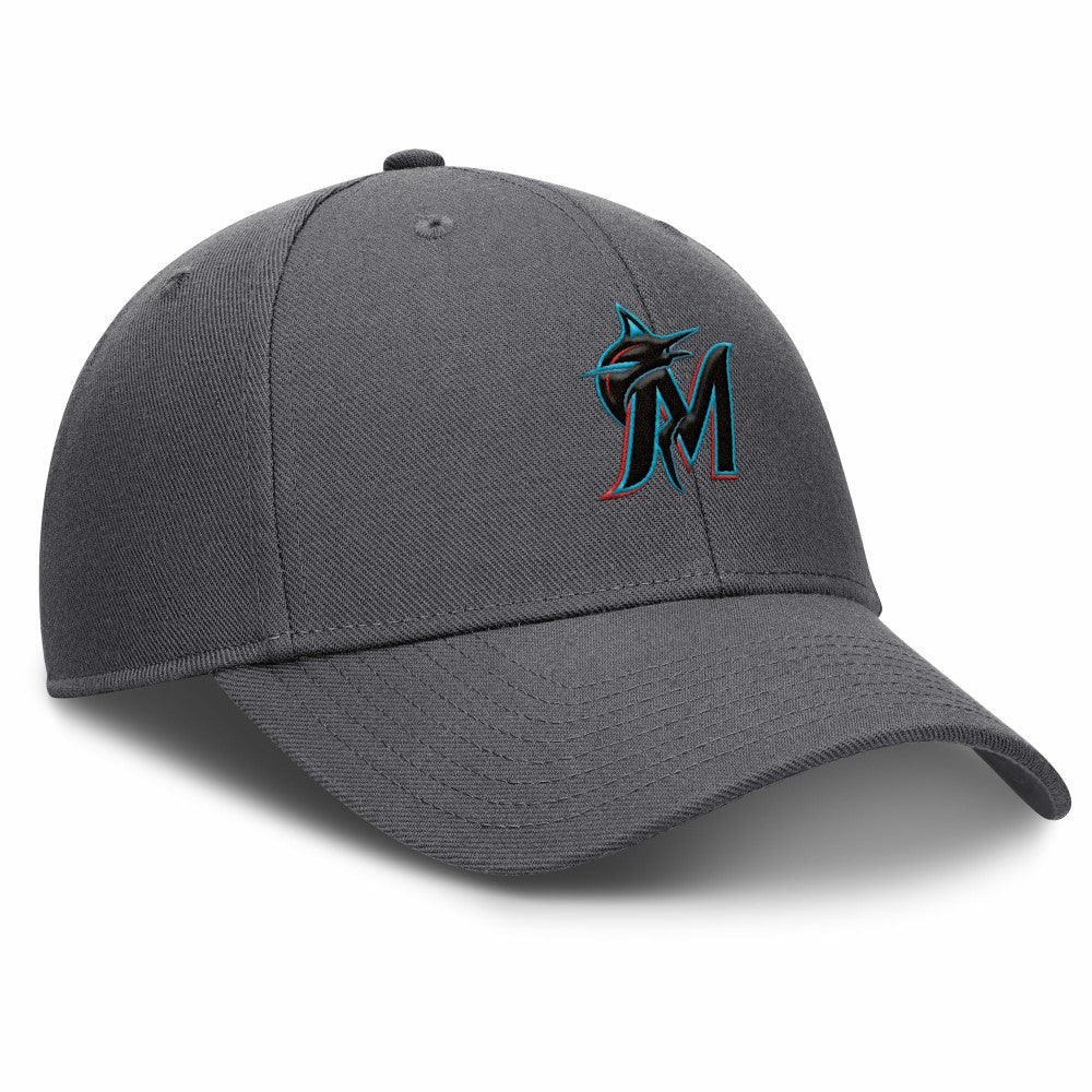 Miami Marlins Nike Club Performance Adjustable Hat discount
