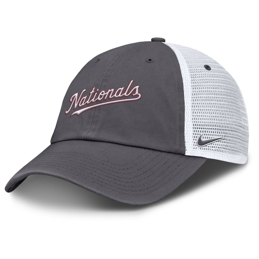 Washington Nationals Nike Wordmark Club Adjustable Trucker Hat Online