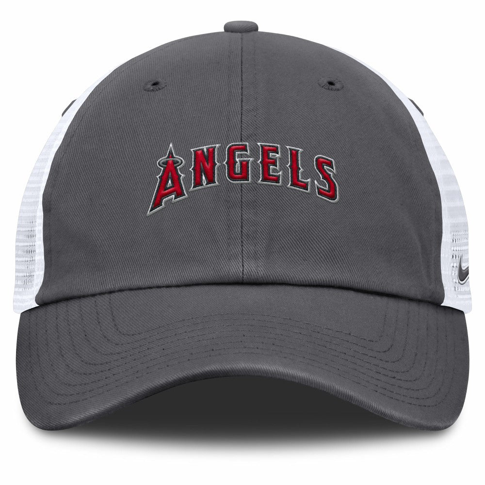 Los Angeles Angels Nike Wordmark Club Adjustable Trucker Hat Lifestyle