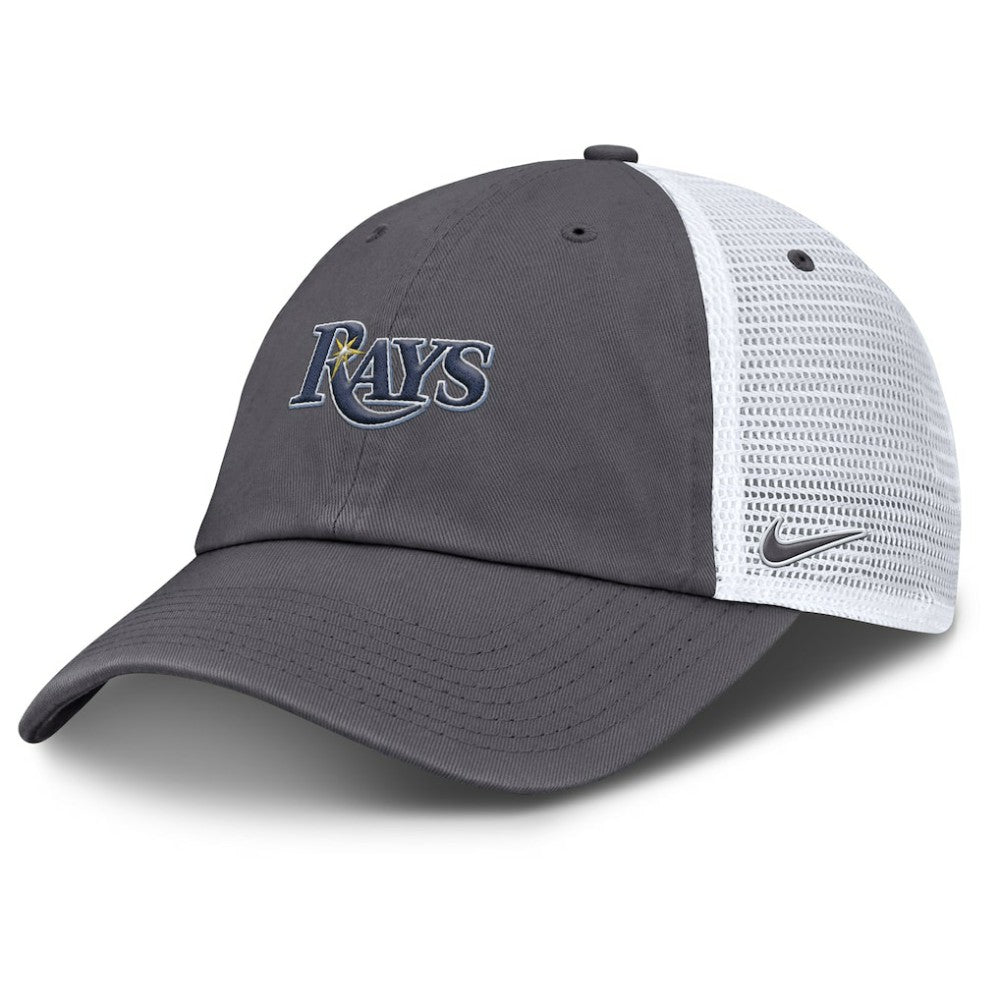 Tampa Bay Rays Nike Wordmark Club Adjustable Trucker Hat Sale