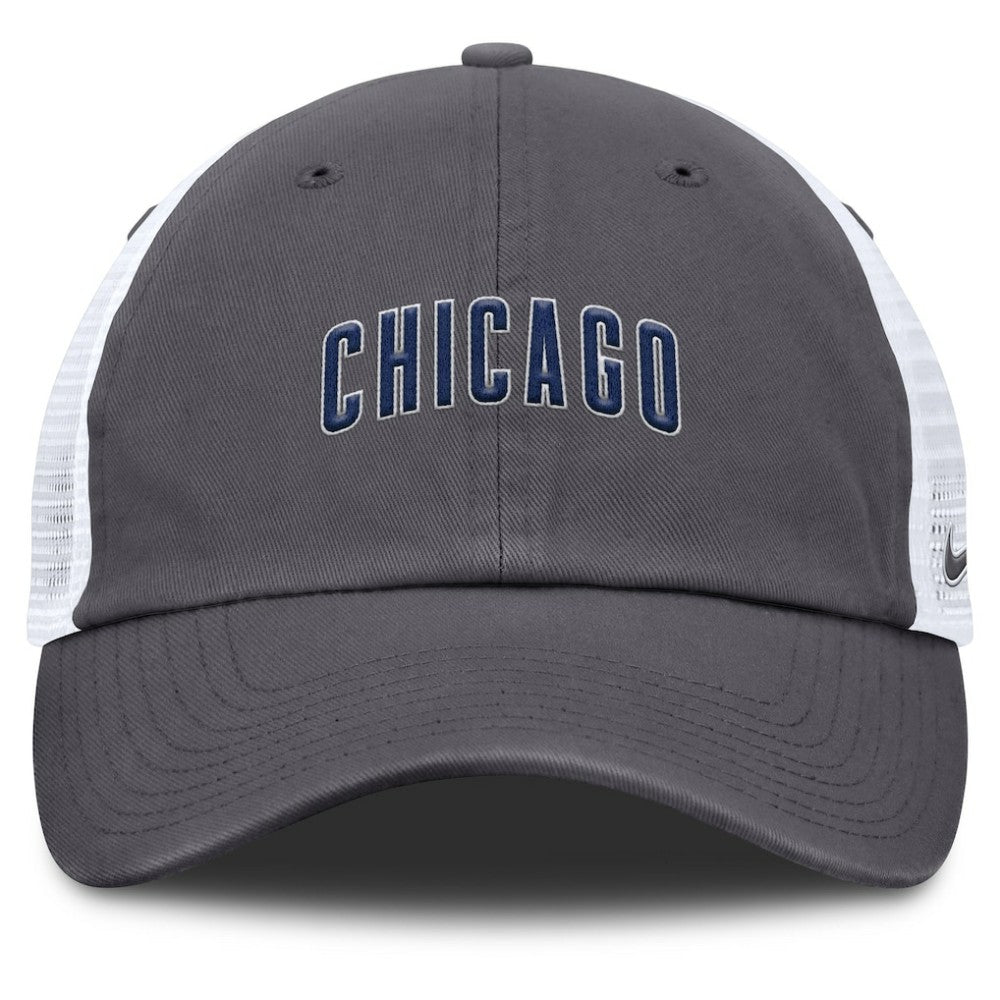 Chicago Cubs Nike Wordmark Club Adjustable Trucker Hat On Sale