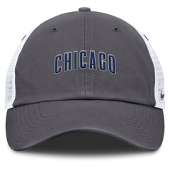 Chicago Cubs Nike Wordmark Club Adjustable Trucker Hat On Sale