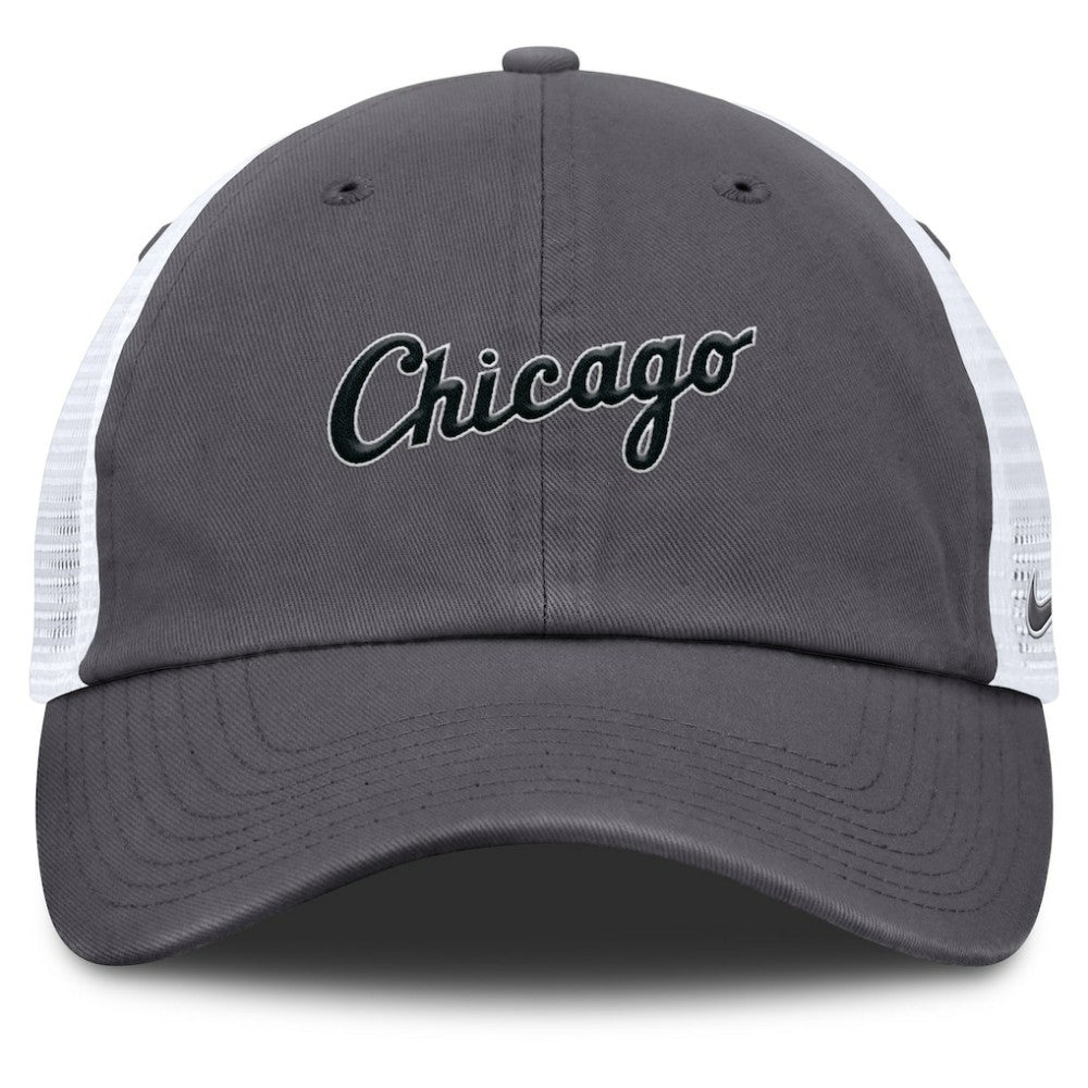 Chicago White Sox Nike Wordmark Club Adjustable Trucker Hat Near Me