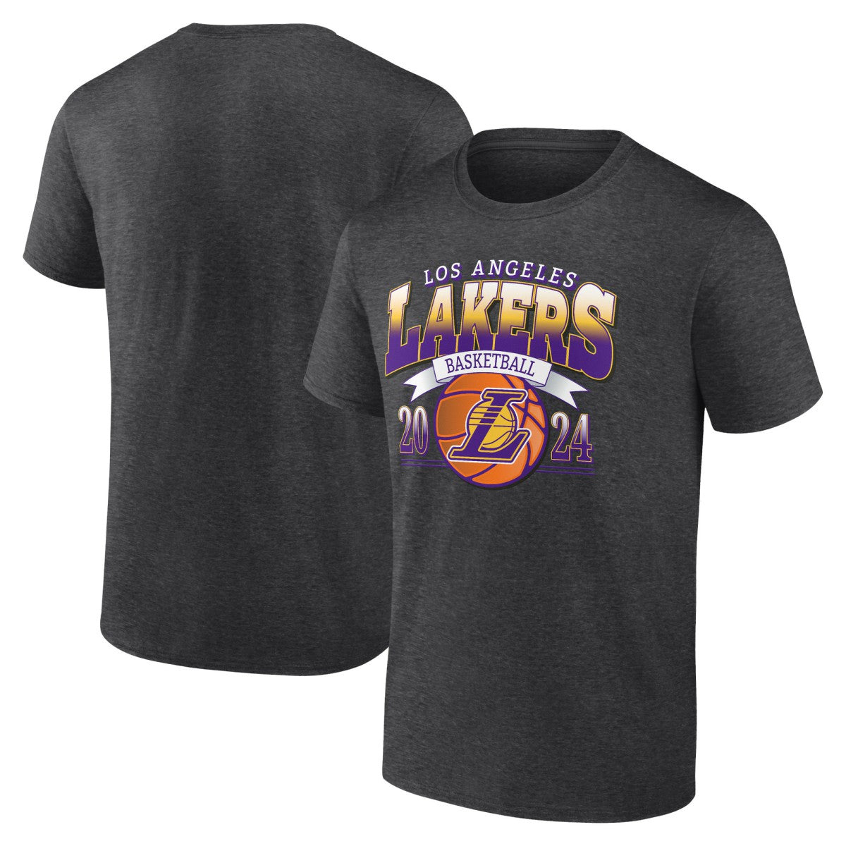 NBA - Los Angeles Lakers Fast Break Finisher T-Shirt - Charcoal