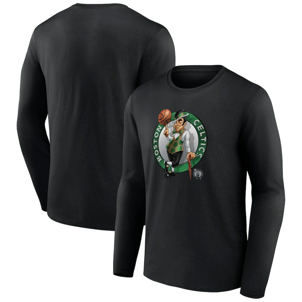 NBA - Boston Celtics Midnight Mascot Long Sleeve T-Shirt - Black