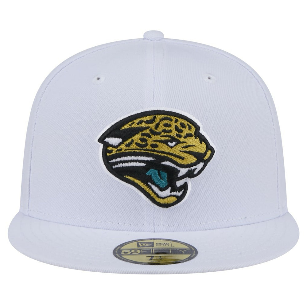 Jacksonville Jaguars New Era Throwback Logo Omaha 59FIFTY Fitted Hat White - NFL