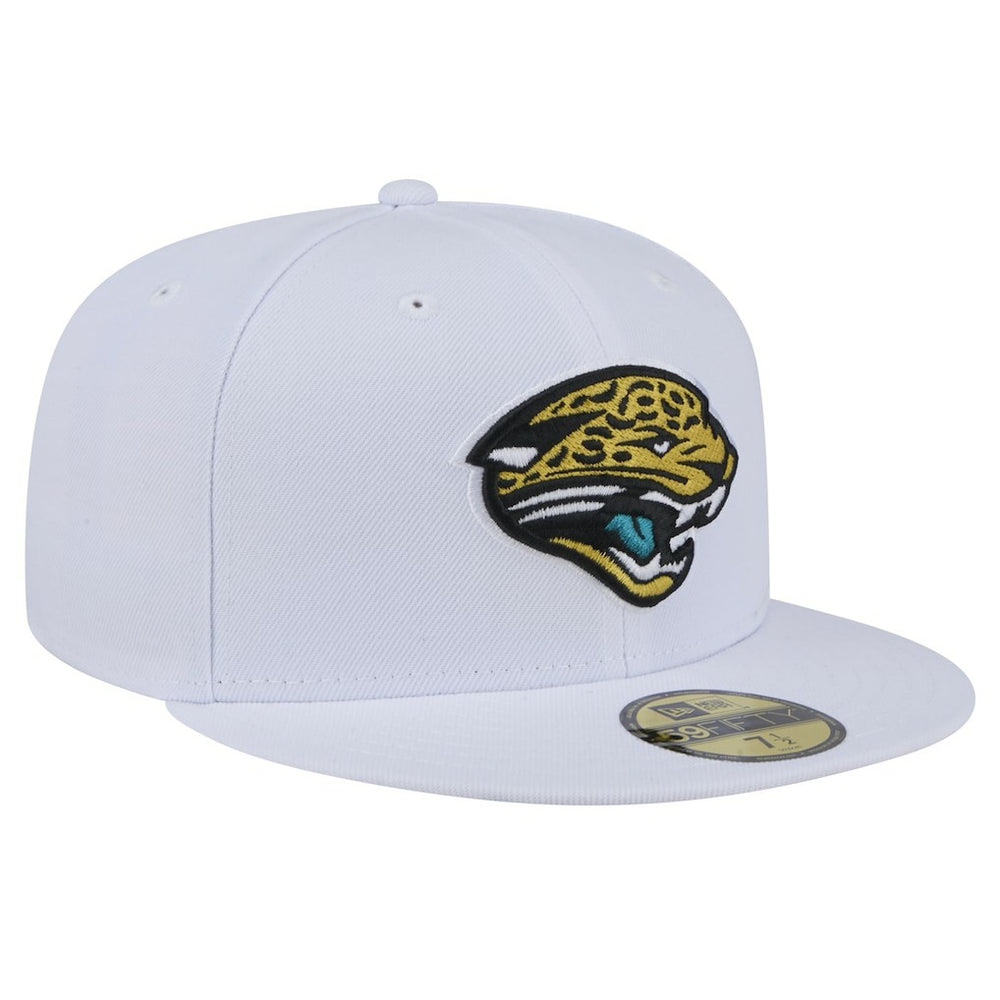 Jacksonville Jaguars New Era Throwback Logo Omaha 59FIFTY Fitted Hat White - NFL