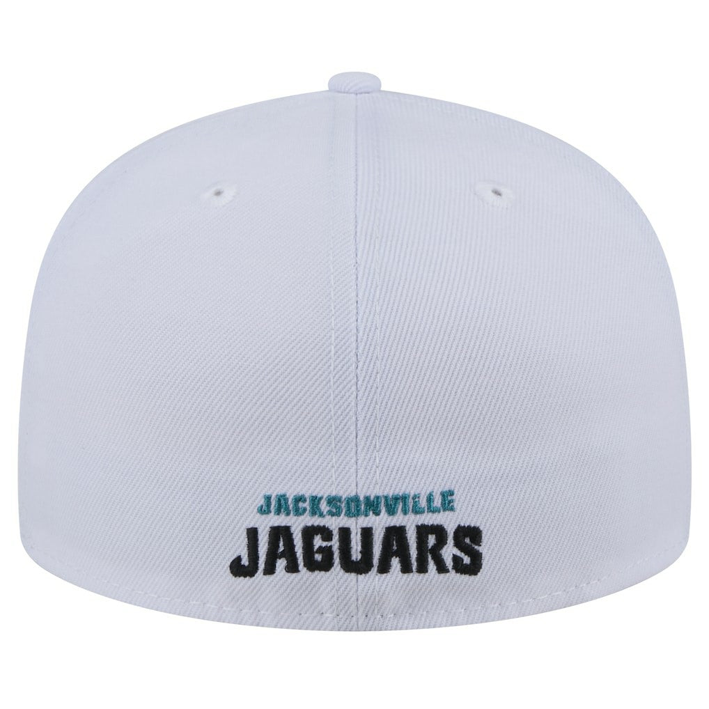 Jacksonville Jaguars New Era Throwback Logo Omaha 59FIFTY Fitted Hat White - NFL