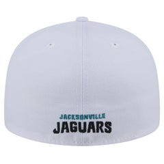 Jacksonville Jaguars New Era Throwback Logo Omaha 59FIFTY Fitted Hat White - NFL