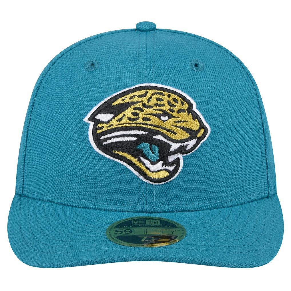 Jacksonville Jaguars New Era Throwback Logo Omaha Low Profile 59FIFTY Fitted Hat Teal - NFL