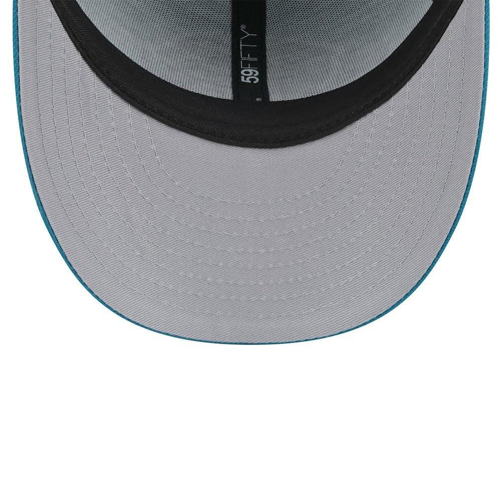 Jacksonville Jaguars New Era Throwback Logo Omaha Low Profile 59FIFTY Fitted Hat Teal - NFL