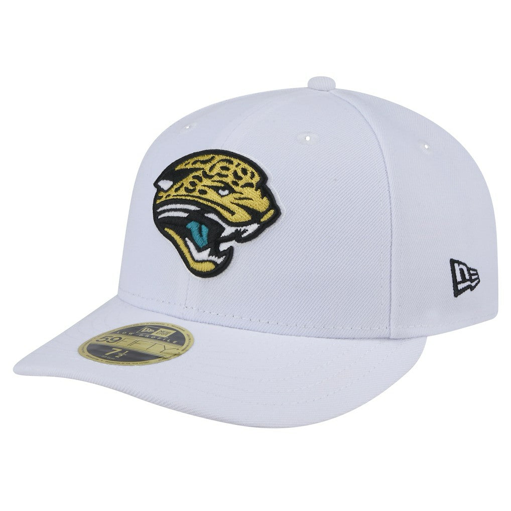 Jacksonville Jaguars New Era Throwback Logo Omaha Low Profile 59FIFTY Fitted Hat White - NFL