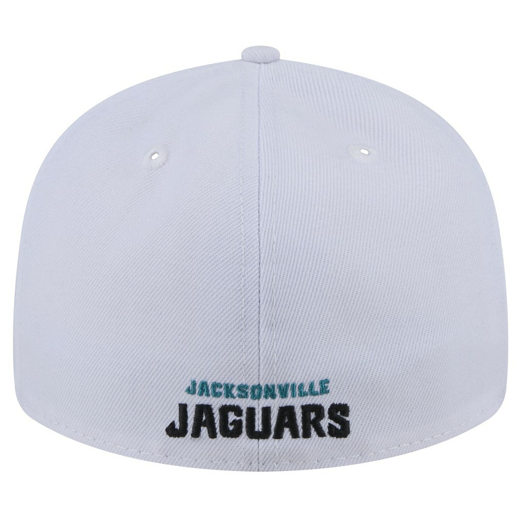 Jacksonville Jaguars New Era Throwback Logo Omaha Low Profile 59FIFTY Fitted Hat White - NFL