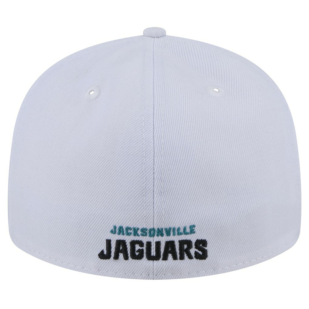 Jacksonville Jaguars New Era Throwback Logo Omaha Low Profile 59FIFTY Fitted Hat White - NFL