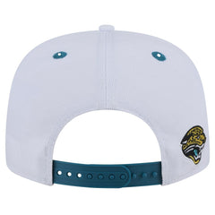 Jacksonville Jaguars New Era Throwback Sparky Original Fit 9FIFTY Snapback Hat White/Teal - NFL
