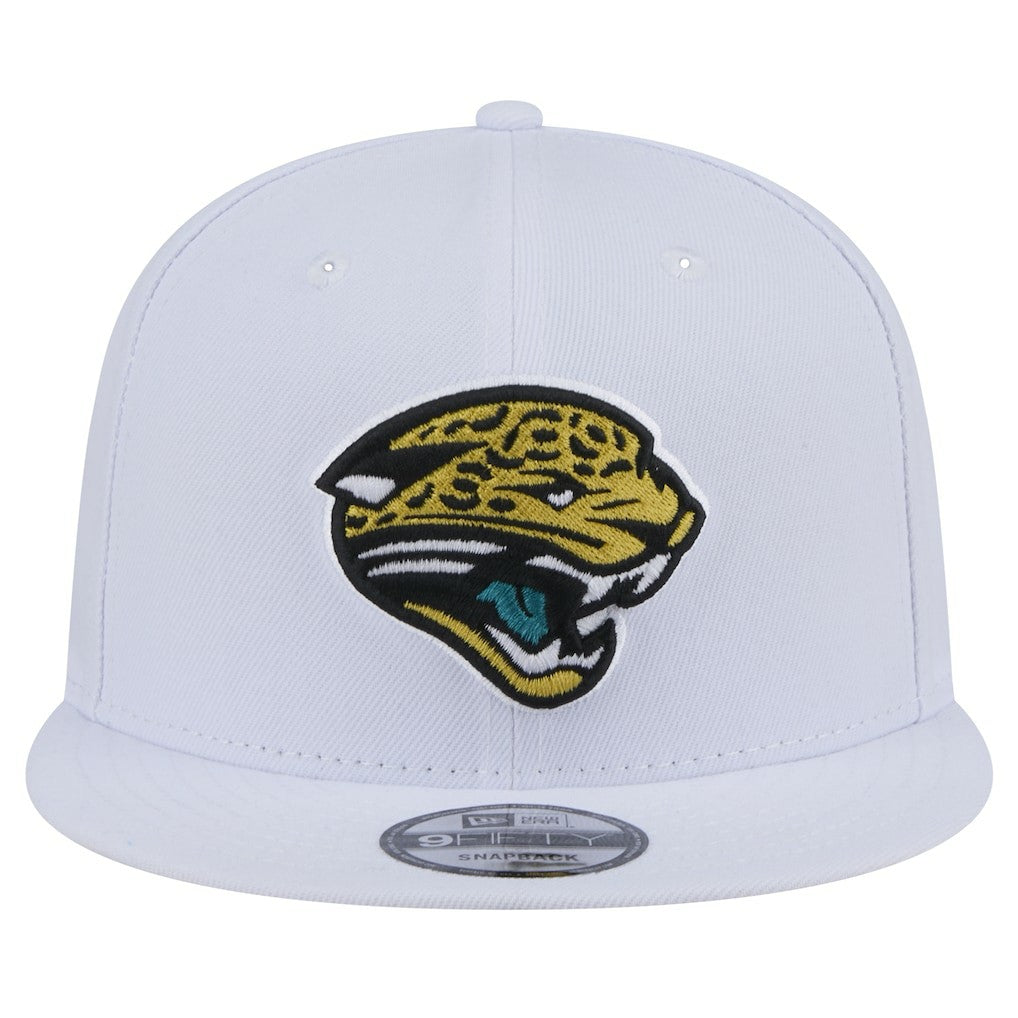 Jacksonville Jaguars New Era Throwback Logo Standard 9FIFTY Snapback Hat White - NFL