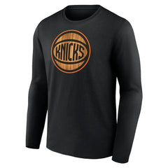 NBA - New York Knicks Hardwood Long Sleeve T-Shirt - Black