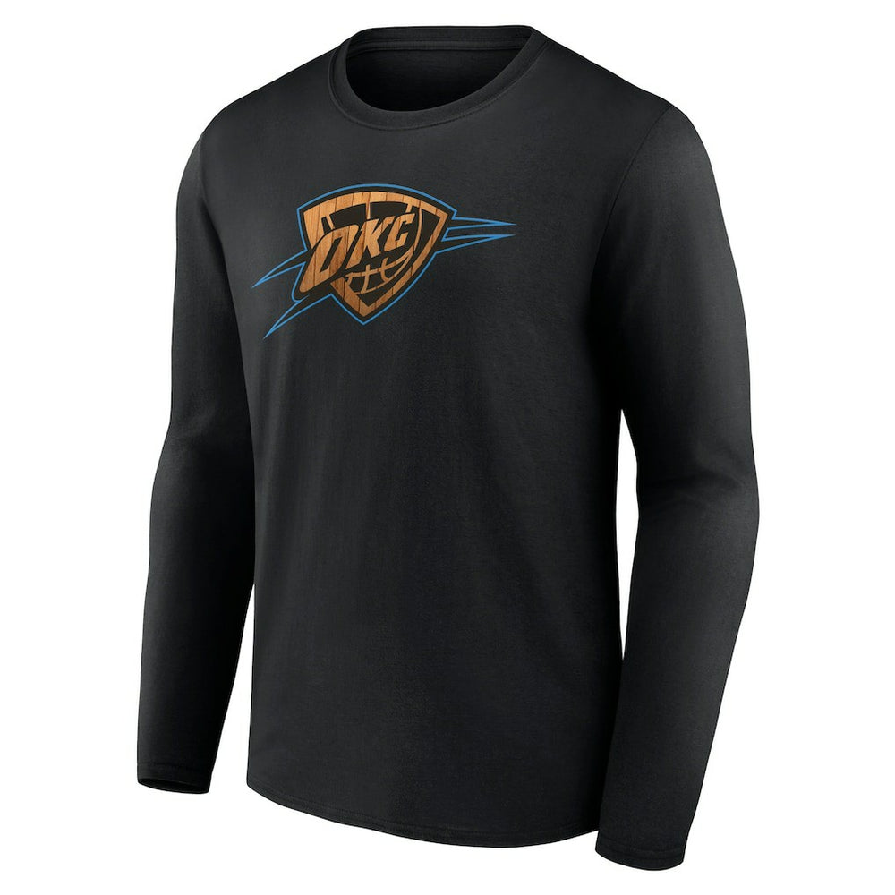 NBA - Oklahoma City Thunder Hardwood Long Sleeve T-Shirt - Black