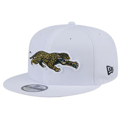 Jacksonville Jaguars New Era Throwback Crawl Standard 9FIFTY Snapback Hat White - NFL