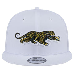 Jacksonville Jaguars New Era Throwback Crawl Standard 9FIFTY Snapback Hat White - NFL
