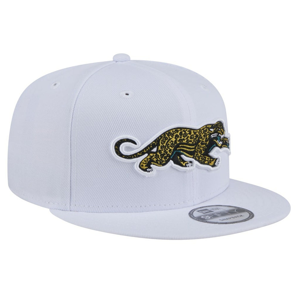 Jacksonville Jaguars New Era Throwback Crawl Standard 9FIFTY Snapback Hat White - NFL