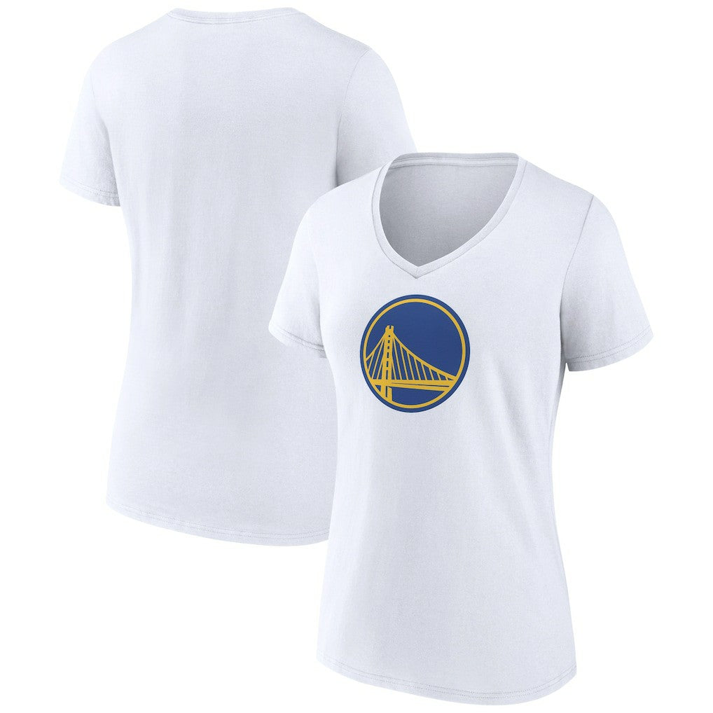 NBA - Golden State Warriors Women's Alternate Logo V-Neck T-Shirt - White