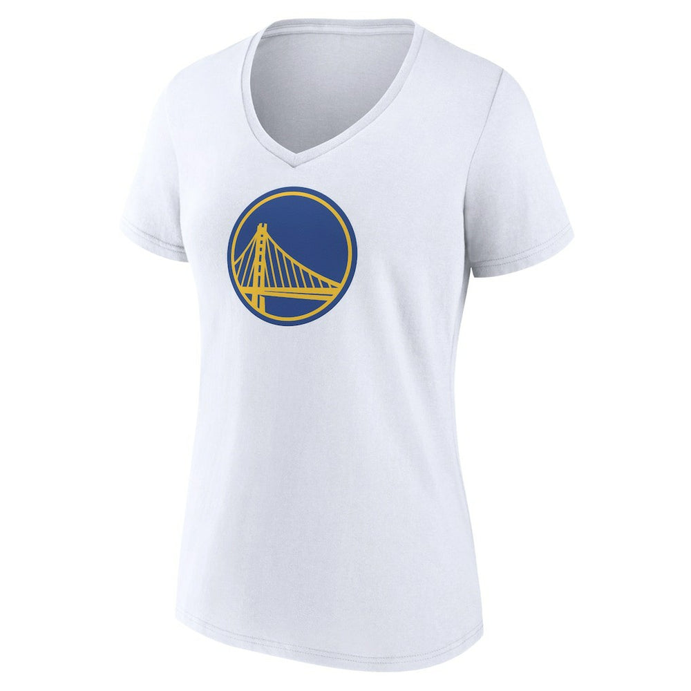 NBA - Golden State Warriors Women's Alternate Logo V-Neck T-Shirt - White