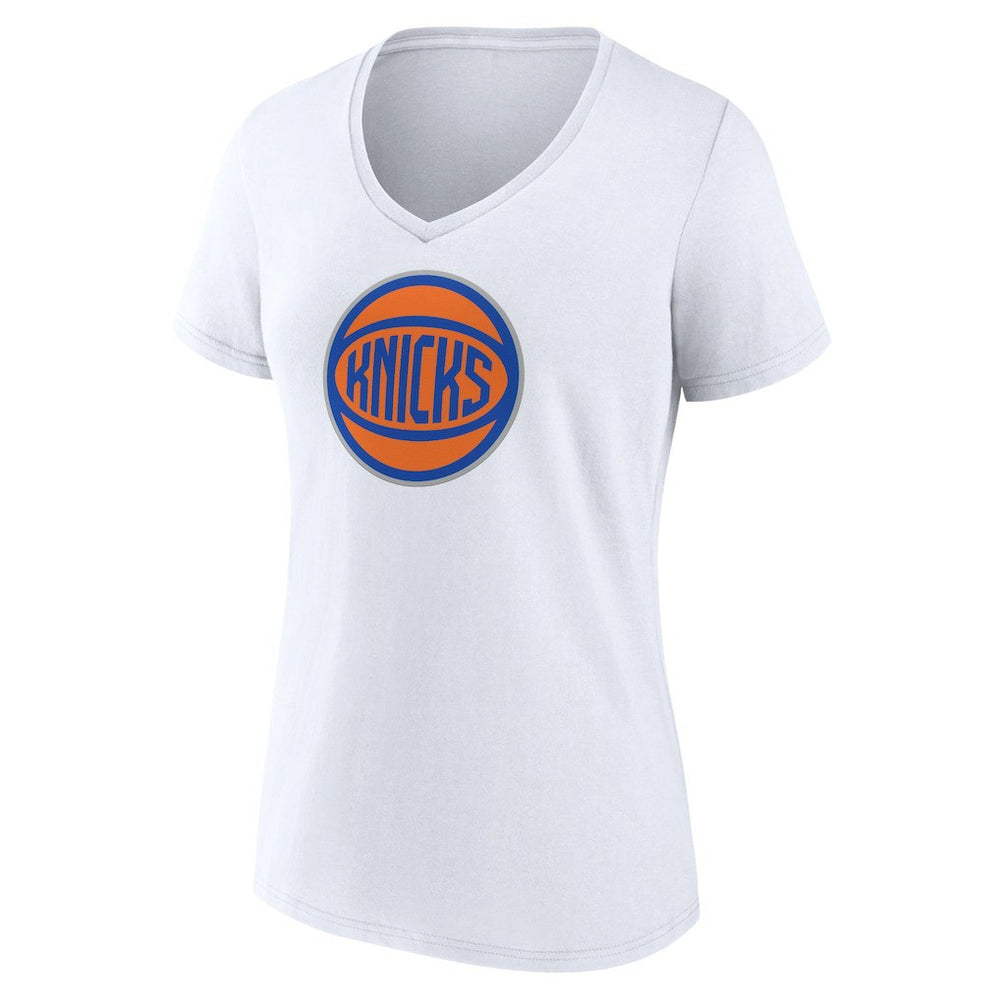 NBA - New York Knicks Women's Alternate Logo V-Neck T-Shirt - White